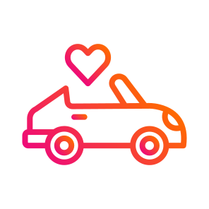 Wedding Car,car,wedding,marriage,love And Romance icon