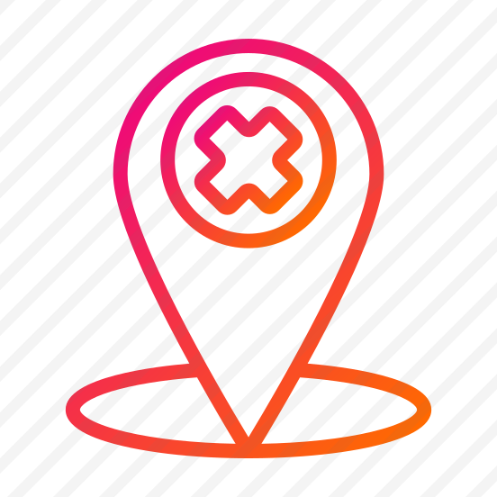 Cancel Location,location Pin,cancel,cross,navigation And Map preview