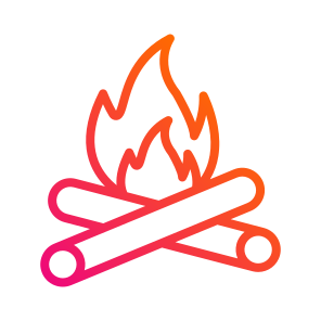 Bonfire,campfire,winter,fire,wood icon