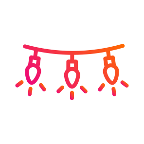 Lights,decoration,light,light Bulb,garlands icon