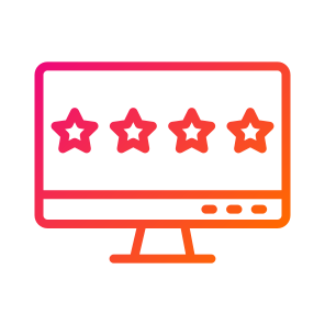 Customer Review,review,star,monitor,customer icon