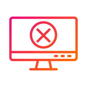 Error,alert,failure,computer,monitor icon