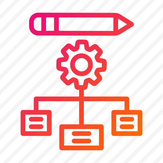 Framework,pencil,cog,management,content preview