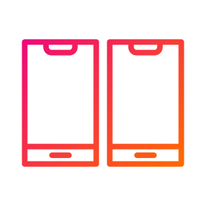 Mobile Phones,two,cellphone,electronics,smartphones icon