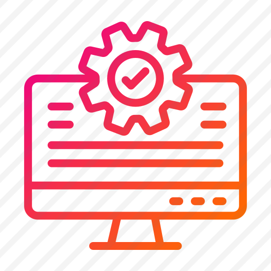 Testing,checkmark,gear,cogwheel,computer preview