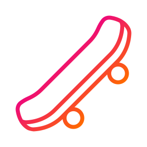 Skateboard,skateboarding,childhood,board,sports icon