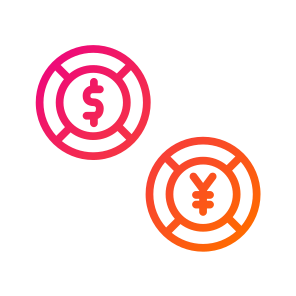 Currency,money,finances,yen,dollar icon