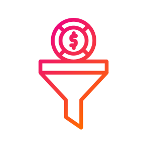 Funnel,sales Funnel,dollar,filter,coin icon