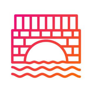 Bridge,structure,bridge Crossing,river,canal icon