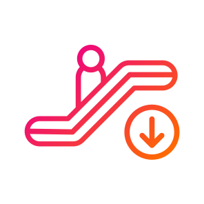 Escalator Down,escalator,escalator Sign,stairs,railway Station icon