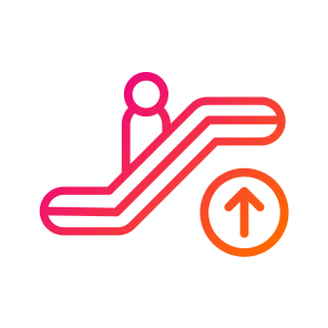 Escalator Up,escalator,escalator Sign,stairs,railway Station icon