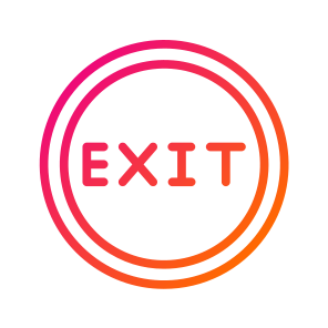 Exit,logout,signaling,signs,signal icon