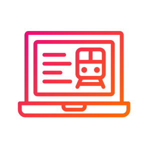 Online Booking,trip,train,booking,ticket icon