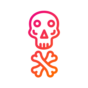 Skull,dead,bone,danger,laboratory icon