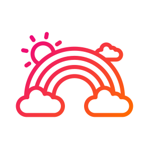 Rainbow,sun,weather,nature,rainbow Smash icon