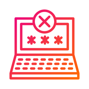 Denial,attack,service,security,laptop icon