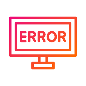 Error,alert,computer,monitor,screen icon