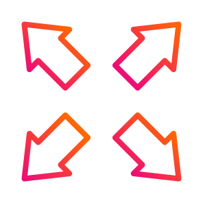 Expand,expanding,expanding,arrows,screen icon