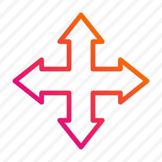 Move,direction,arrows,interface,orientation preview