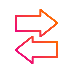 Transfer,right,left,arrow,direction icon