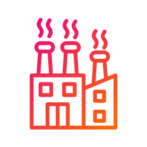 Factory,industry,buildings,industrial,pollution icon