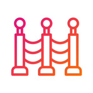 Barrier,limit,security,new Year,metal icon