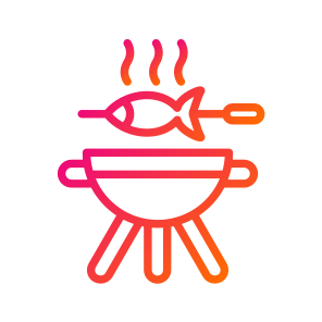 Bbq,food And Restaurant,heat,cooking,fish icon