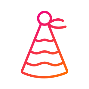 Party Hat,birthday And Party,celebration,fun,hats icon