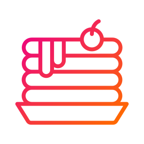 Pancake,dessert,baker,sweet,food And Restaurant icon