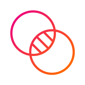 Intersection,combination,graphic,design,intersect icon