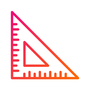 Set Square,ruler,square Ruler,measure,graphic Design icon