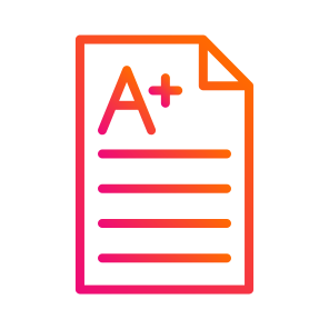 A+,test,a Plus,result,school icon