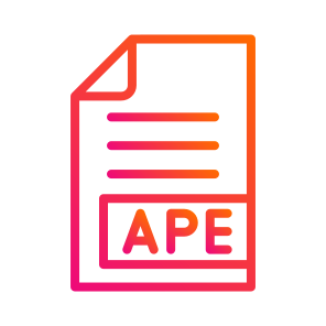 Ape,files And Folders,file Type,format,extension icon