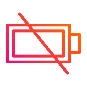 Battery,empty,energy,level icon