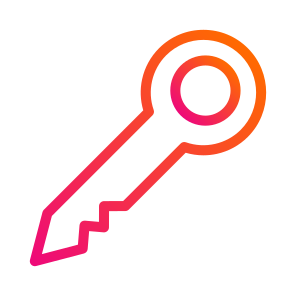 Key,password,tag,house icon