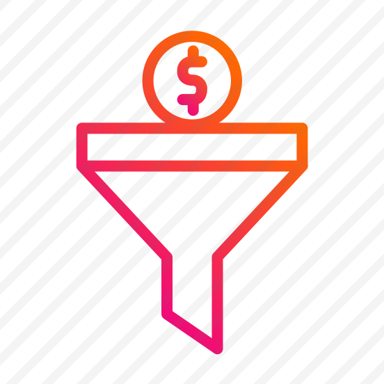 Conversion,funnel,money,dollar,filter preview
