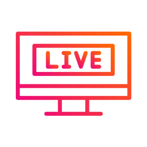 Live Stream,live,streaming,screen,social Media icon
