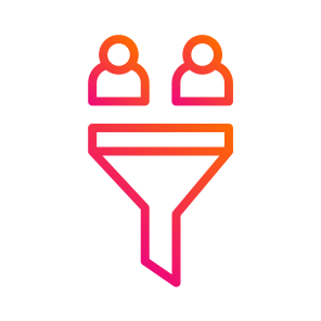 Sales Funnel,marketing,earn,people,filtering icon