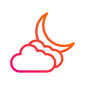 Cloudy Night,cloud,cloudy,forecast,moon icon