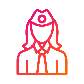 Air Hostess,woman,professions And Jobs,job,flight Attendant icon