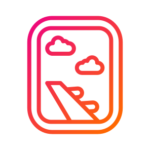 Airplane Window,plane,transportation,window,flight icon