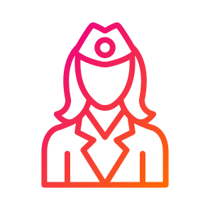 Flight Attendant,profession,transportation,woman,attendant icon