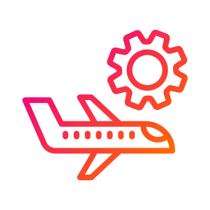 Plane Maintenance,aviation,transportation,plane,gear icon