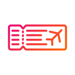 Plane Ticket,ticket,flight,travel,airplane Flight icon