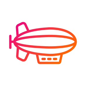 Zeppelin,aircraft,flying,hydrogen,transport icon