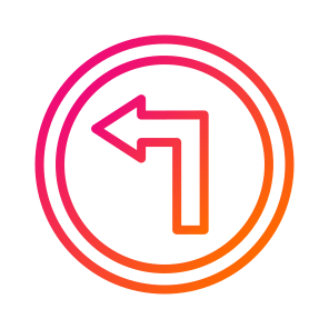 Left Way,traffic Sign,road Sign,signaling,left Way icon