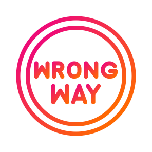 Wrong Way,transportation,signals,signaling,road Sign icon