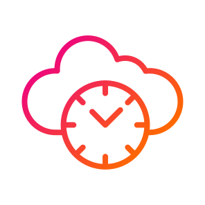 Clock,cloud,computing,time,computing Cloud icon
