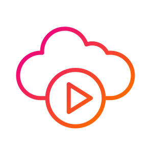 Video Player,play Button,cloud Storage,cloud,cloud Computing icon