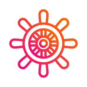 Boat,wheel,ship,rudder,pirate icon